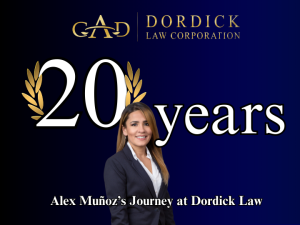 Celebrating 20 Years of Dedication: Alex Munoz’s Journey at Dordick Law