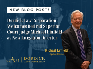 [firm-name] Welcomes Retired Superior Court Judge Michael Linfield as New Litigation Director