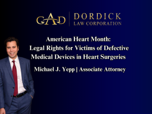 American Heart Month: Legal Rights for Victims of Defective Medical Devices in Heart Surgeries