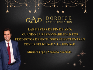 LAS FIESTAS DE FIN DE AÑO: CUANDO LA RESPONSABILIDAD POR PRODUCTOS DEFECTUOSOS SE ENCUENTRAN CON LA FELICIDAD Y LA BONDAD