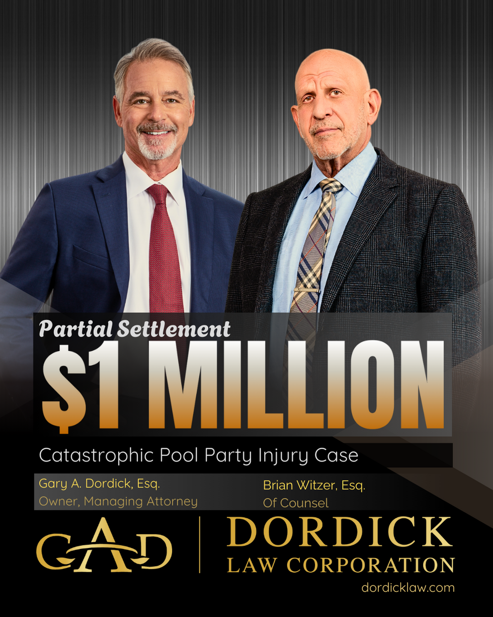 $1 Million Partial Settlement Reached in Catastrophic Pool Party Injury Case