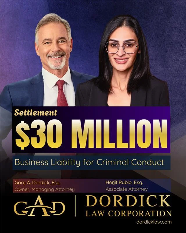 $30 Million Settlement: Business Liability for Criminal Conduct