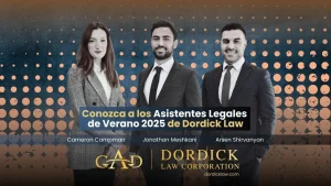 Pasantes de Derecho de Verano 2025 de Dordick Law