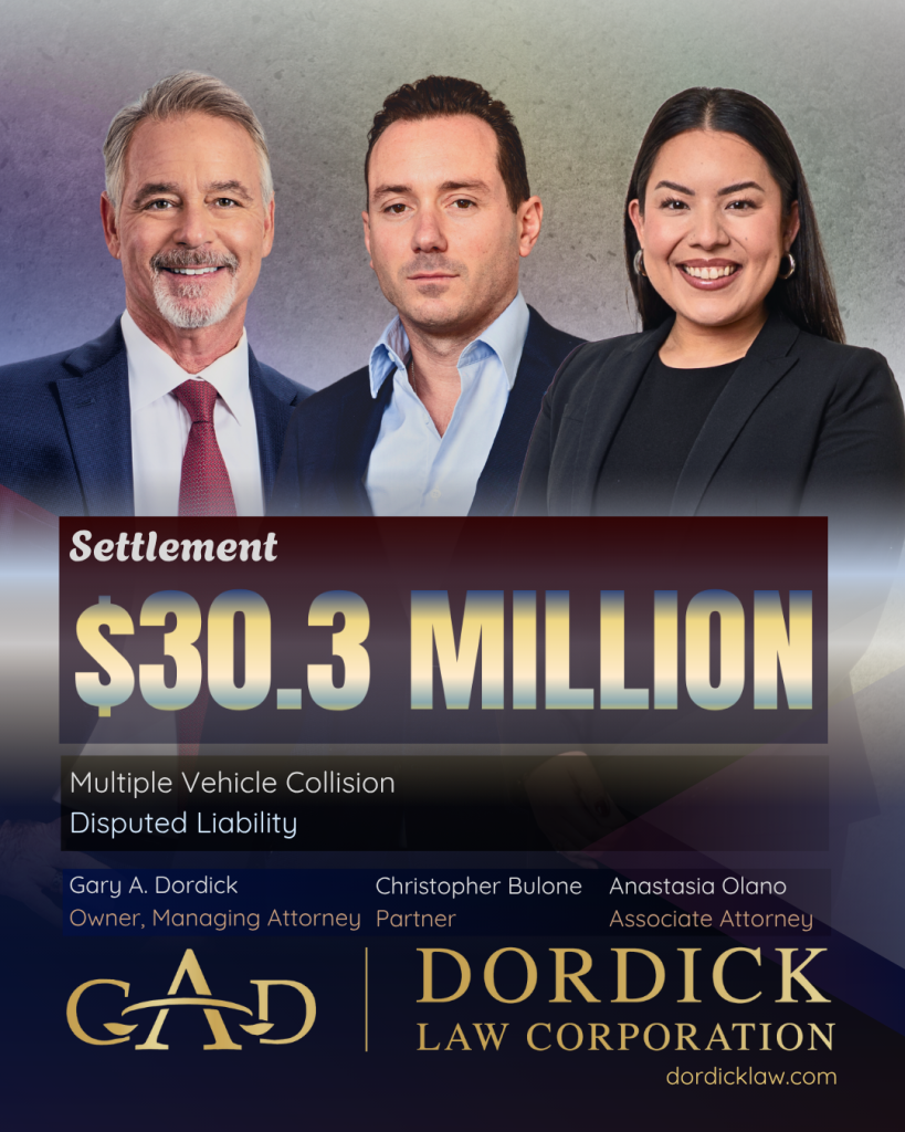 $30.3 Million Settlement: Multiple Vehicle Collision