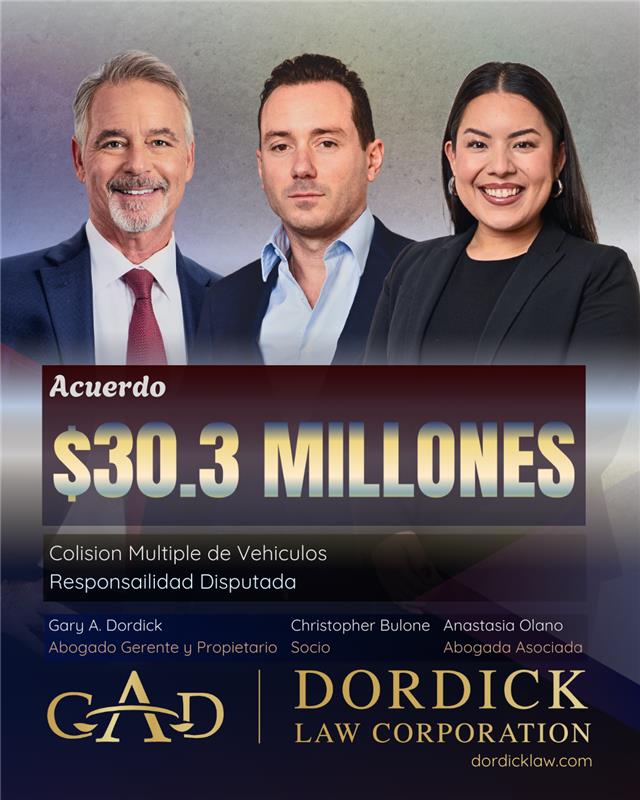 Acuerdo de $30.3 Millones: Colision Multiple de Vehiculos