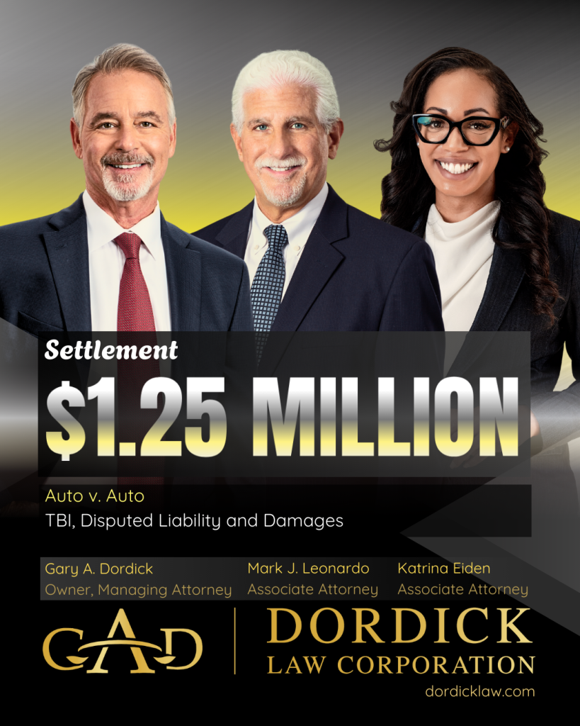 $1.25 Million Settlement: Auto v Auto, TBI