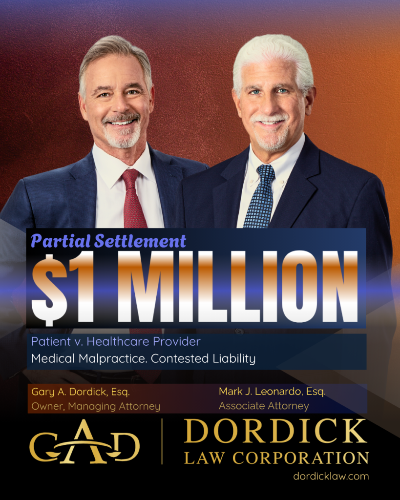 $1 Million Partial Settlement: Medical Malpractice