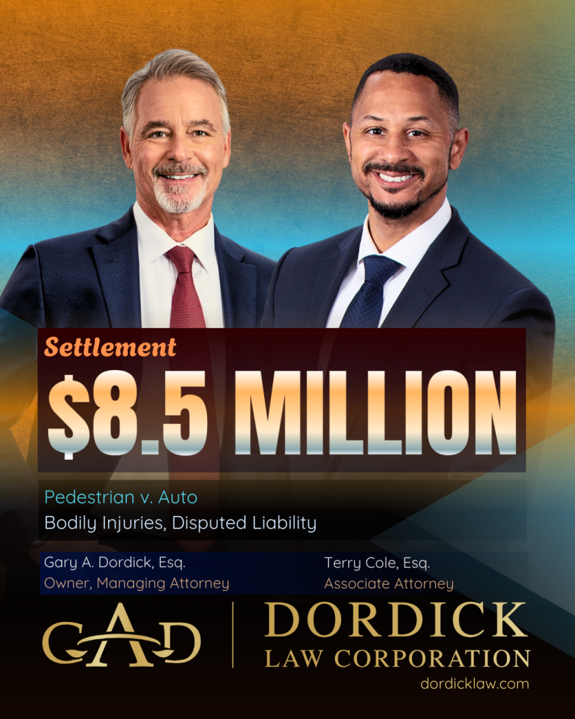 $8.5 Million Settlement: Auto v. Pedestrian
