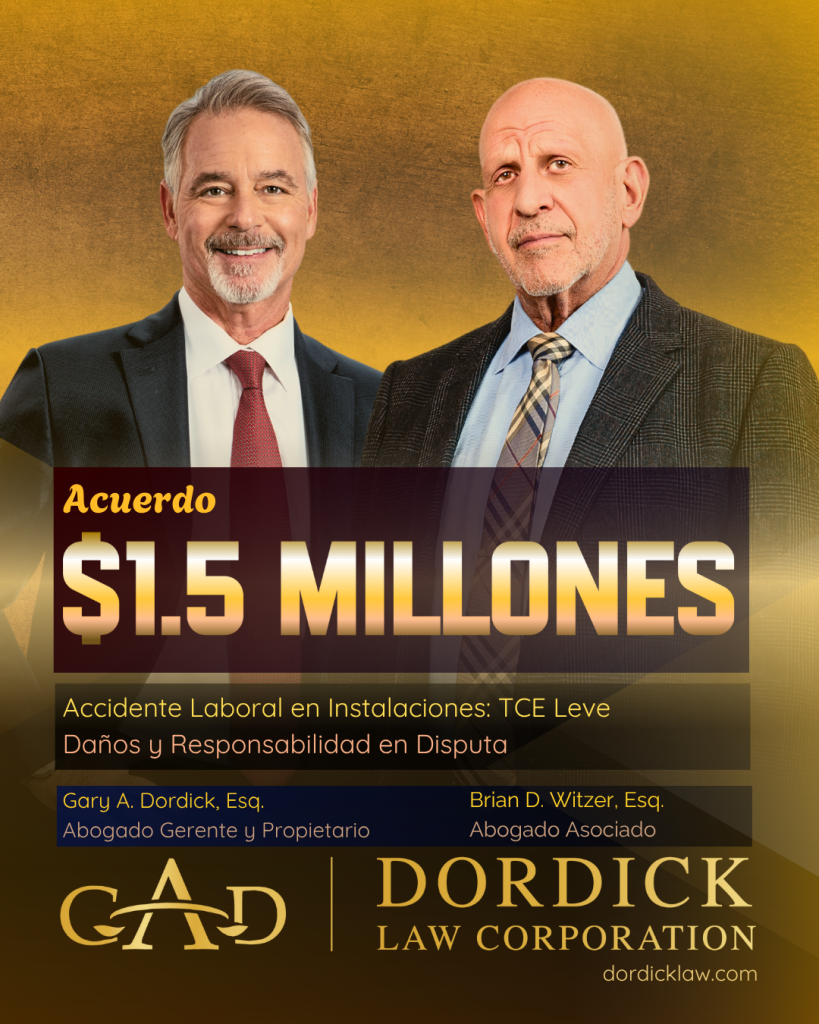 Acuerdo de $1.5 Millones: Accidente Laboral en Propiedad – Lesión Cerebral Traumática Leve (TBI)