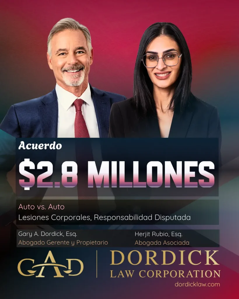 Acuerdo de $2.8 Millones: Auto vs Auto Lesiones Corporales, Responsabilidad Disputada