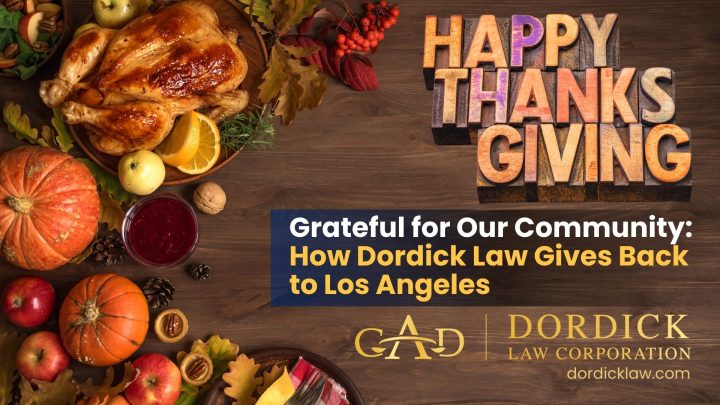 Grateful for Our Community: How Dordick Law Gives Back to Los Angeles