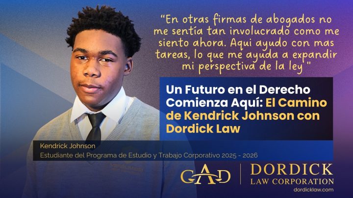 Un Futuro en el Derecho Comienza Aquí: El Camino de Kendrick Johnson con Dordick Law