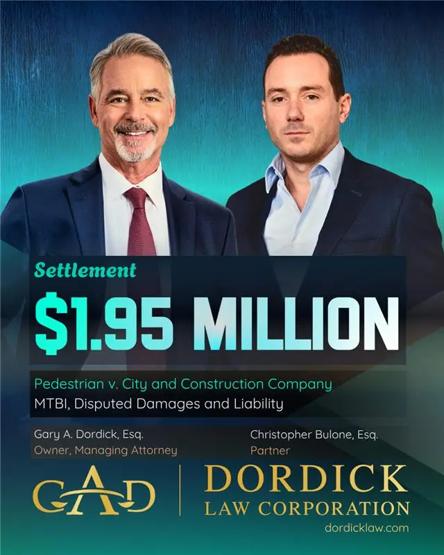 1.95M Settlement Gary Dordick Law Christopher Bulone