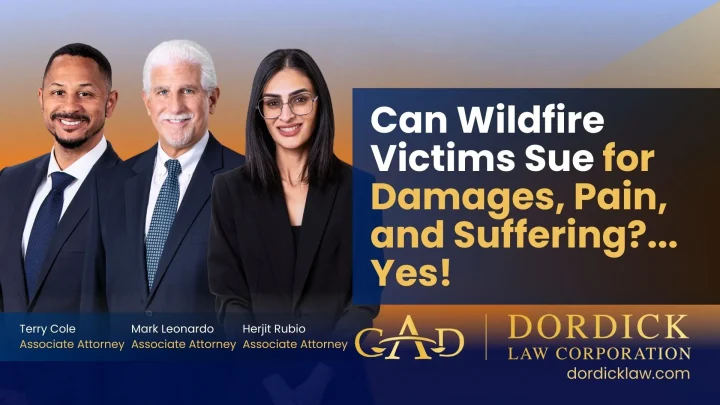 Can Wildfire Victims Sue for Damages, Pain, and Suffering?…..Yes!