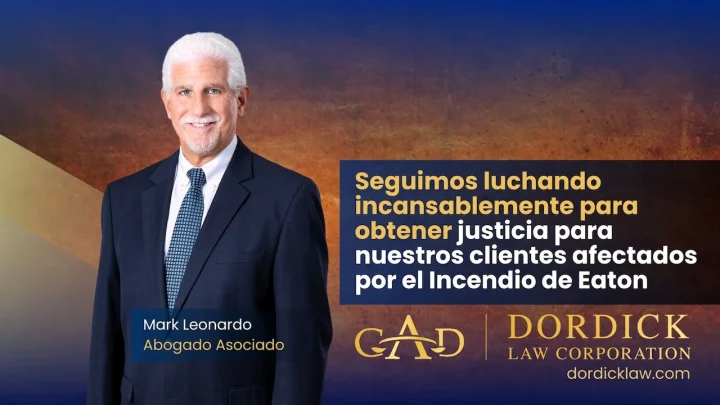Seguimos luchando incansablemente para obtener justicia para nuestros clientes afectados por el incendio de Eaton