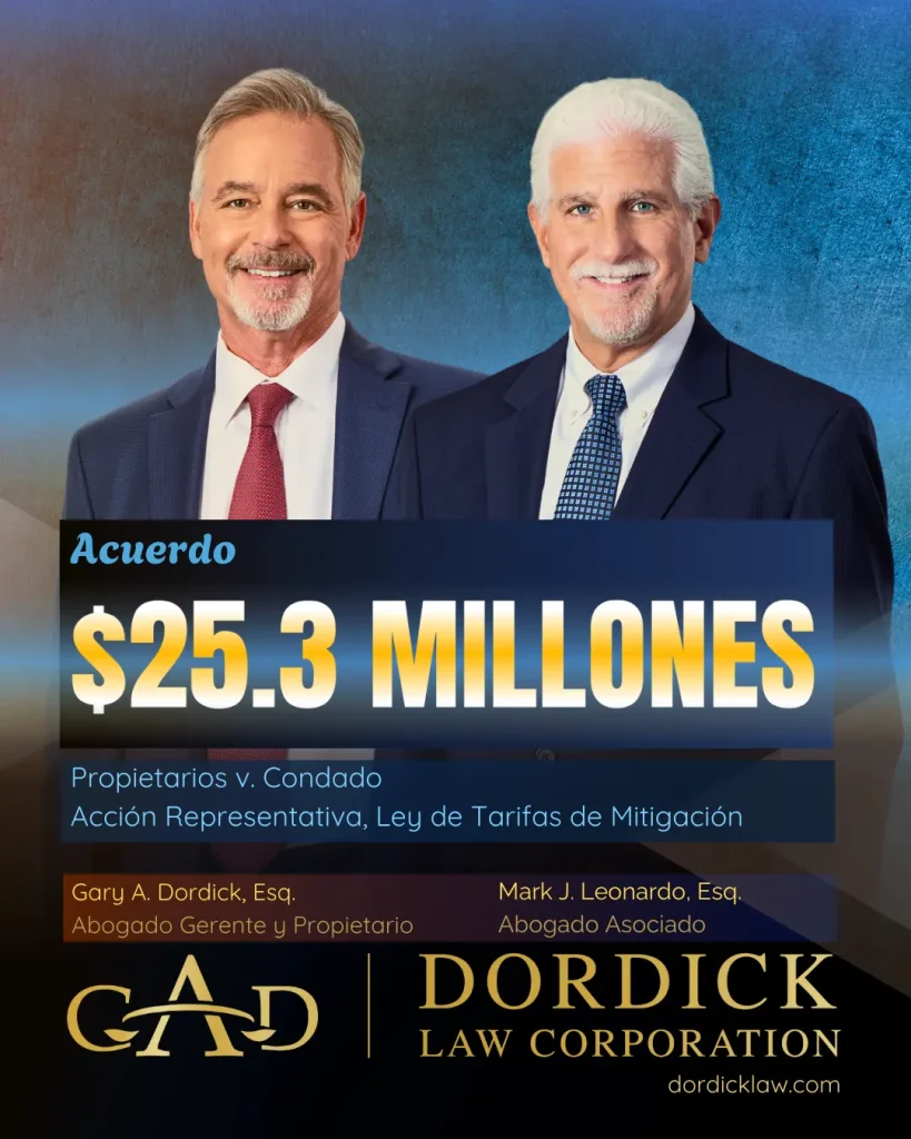 25.3 M Settlement - Mark Leonardo Gary Dordick Law