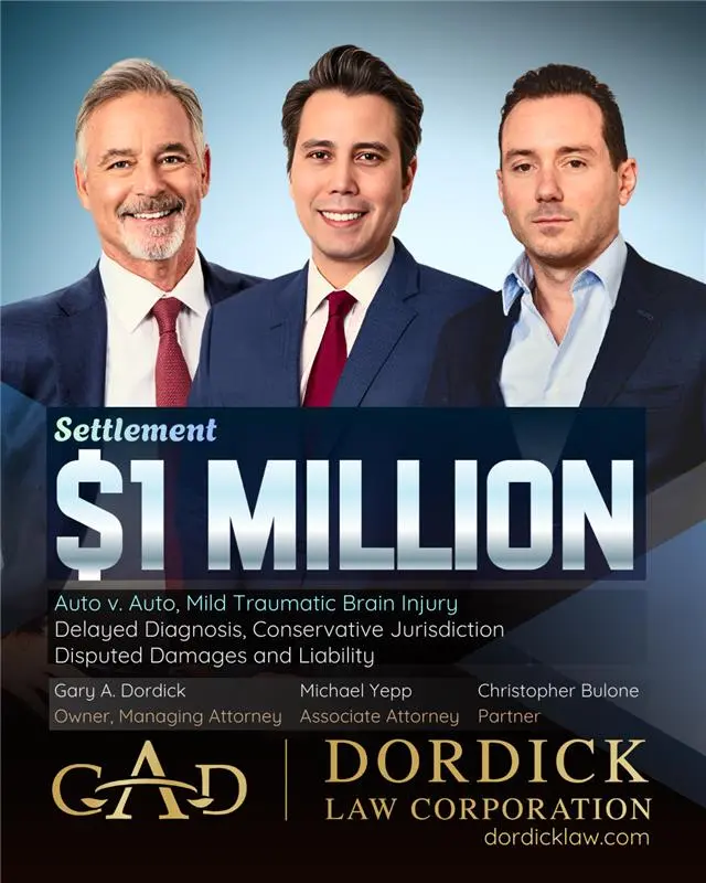 1 Million Settlement Michael Yepp Christopher Bulone Gary Dordick Law