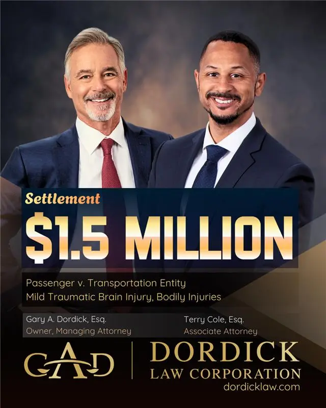 1.5 Million Settlement Terry Cole Gary Dordick Law