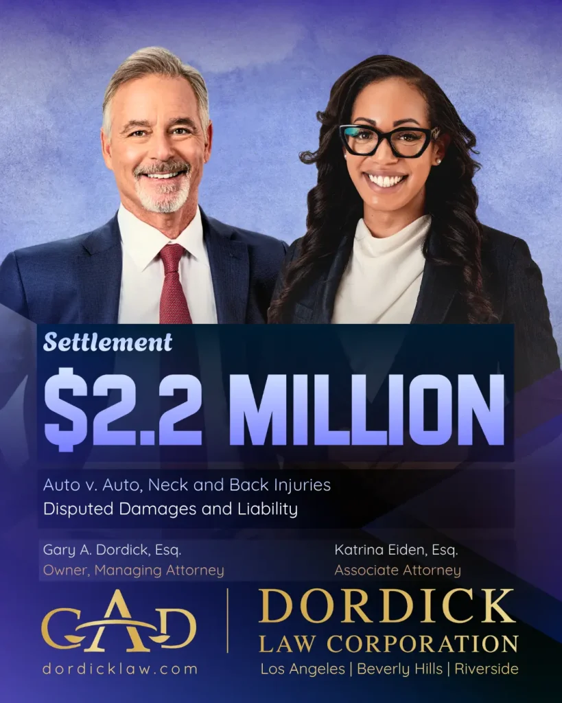 $2.2 Million Settlement: Auto v. Auto, Neck and Back Injuries