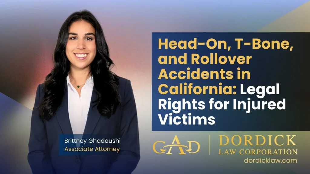 Head-On T-Bone and Rollover Accidents in California Legal Rights for Injured Victims