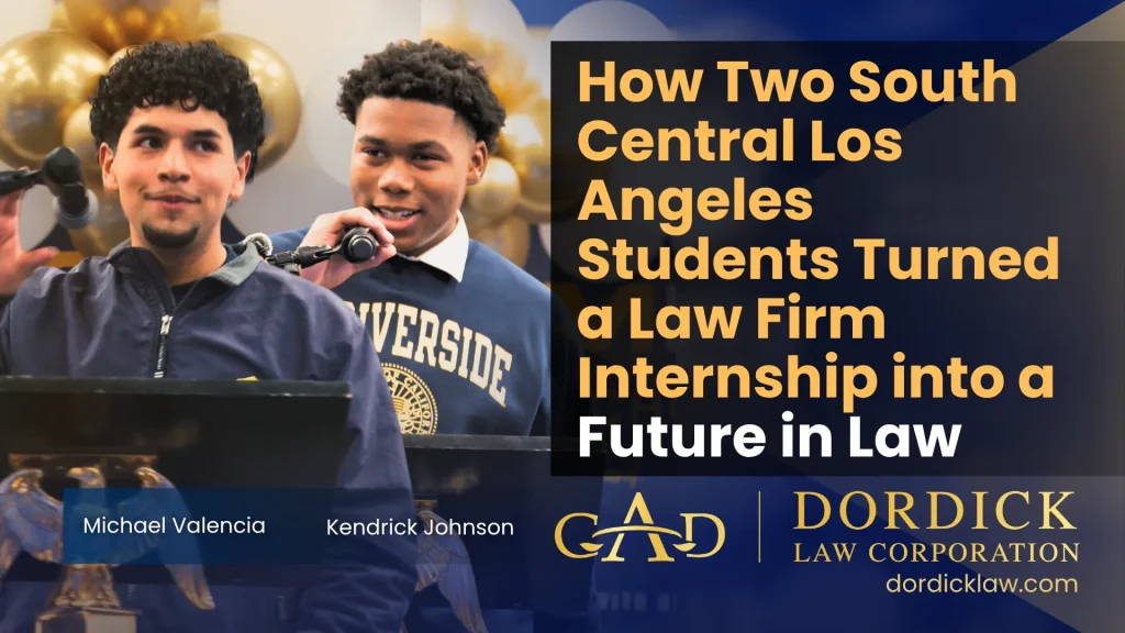 How Two South Central Los Angeles Students Turned a Law Firm Internship into a Future in Law