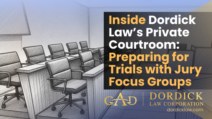 Inside Dordick Law’s Private Courtroom: Preparing for Trials with Jury Focus Groups