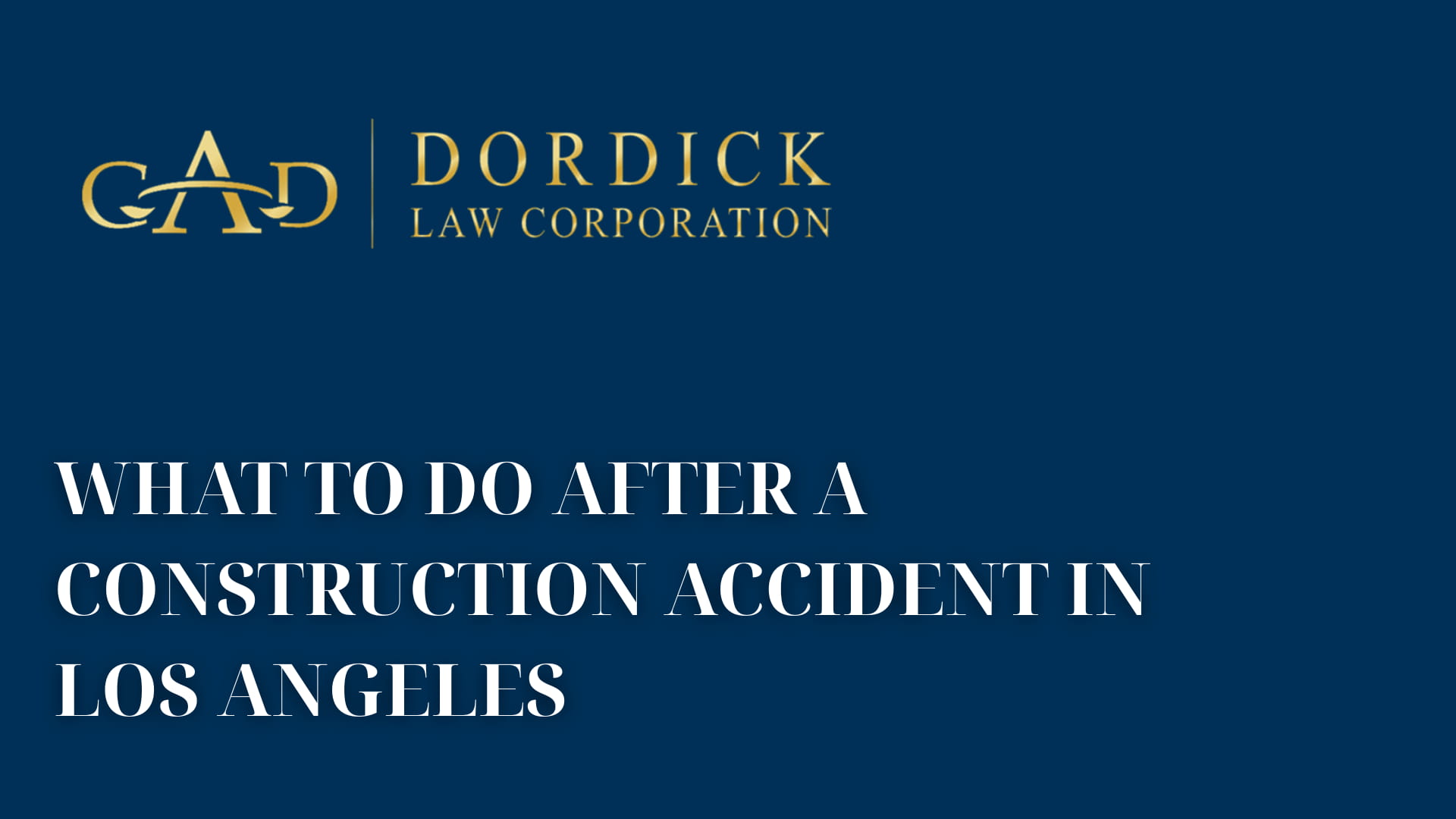 What to Do After a Construction Accident in Los Angeles image