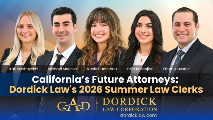 California’s Future Attorneys: Dordick Law’s 2026 Summer Law Clerks