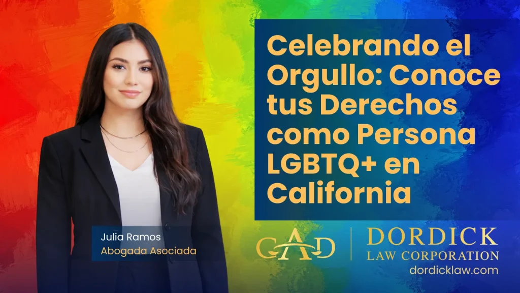 Celebrando el Orgullo: Conoce Tus Derechos como Persona LGBTQ+ en California