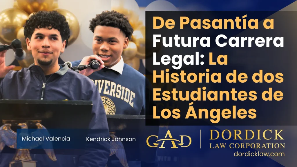 De Pasantía a Futura Carrera Legal: La Historia de dos Estudiantes de Los Ángeles