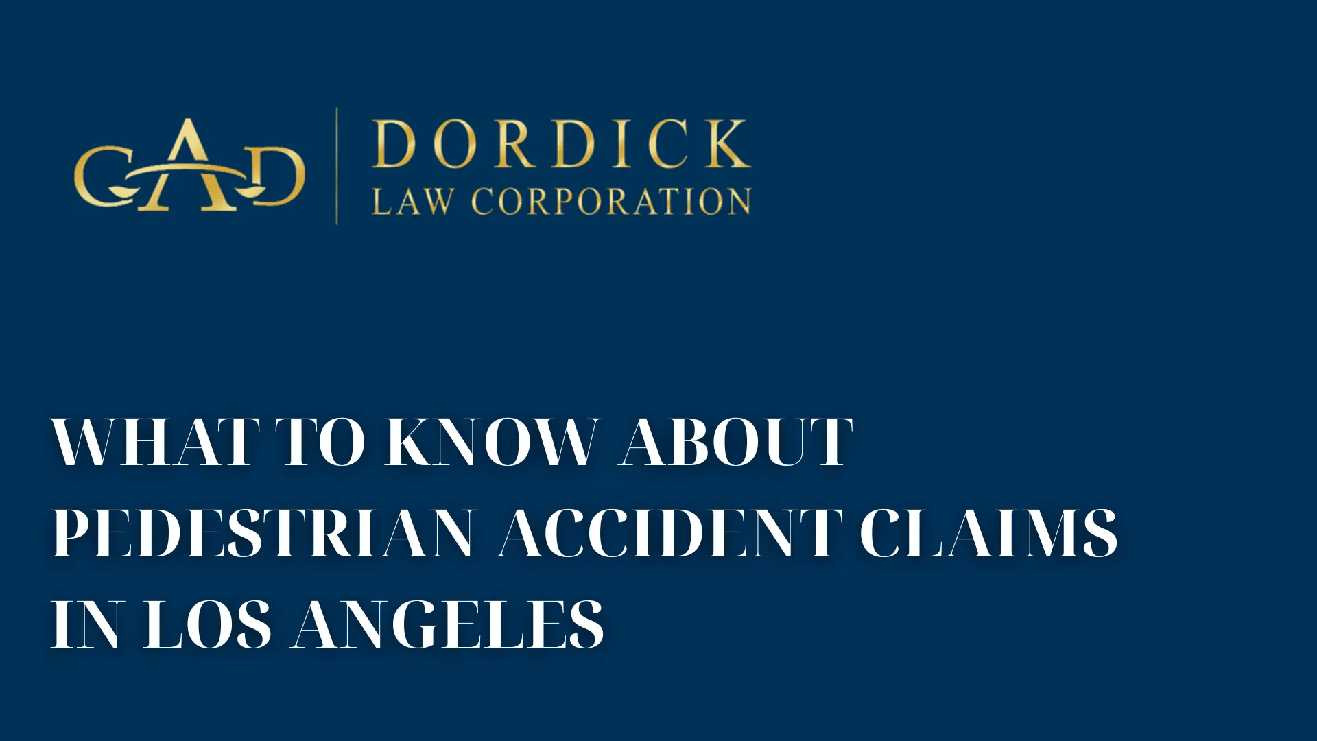 What to Know About Pedestrian Accident Claims in Los Angeles image
