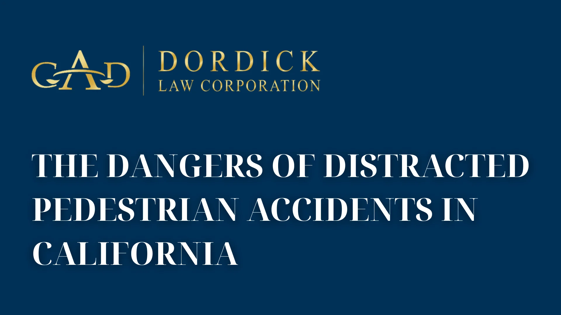 The Dangers of Distracted Pedestrian Accidents in California image