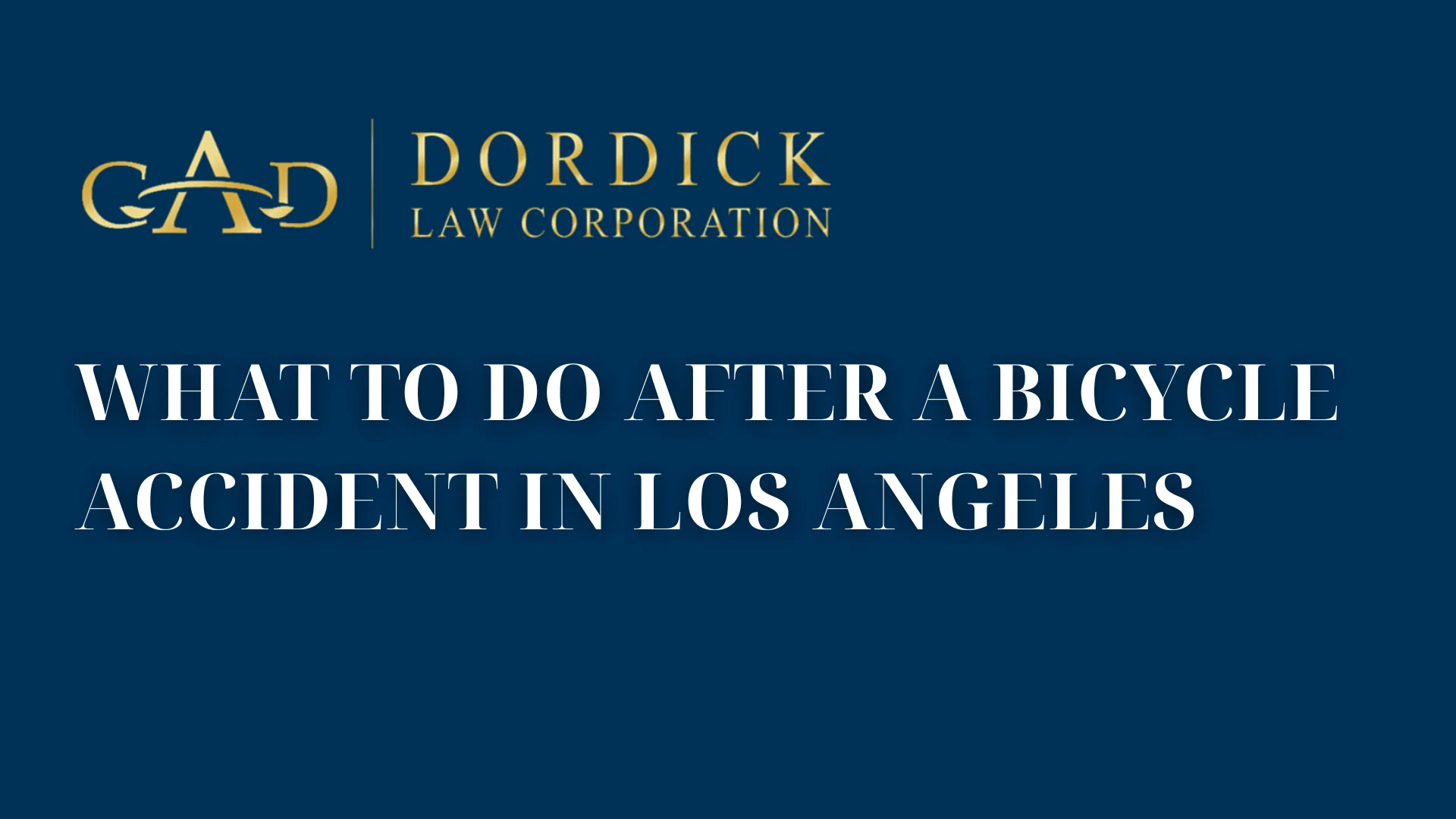 What to Do After a Bicycle Accident in Los Angeles image